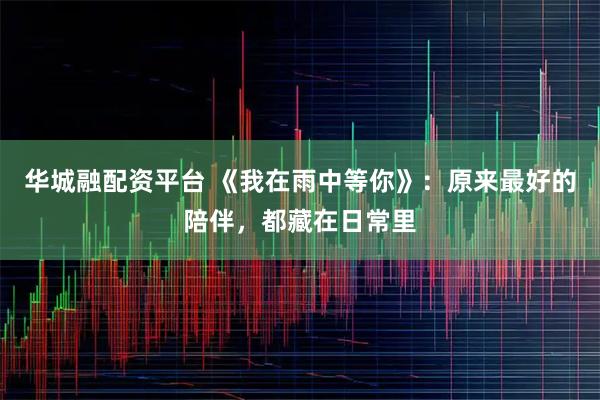 华城融配资平台 《我在雨中等你》：原来最好的陪伴，都藏在日常里